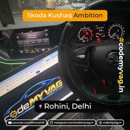 Skoda Kushaq Ambition coded in Rohini, Delhi