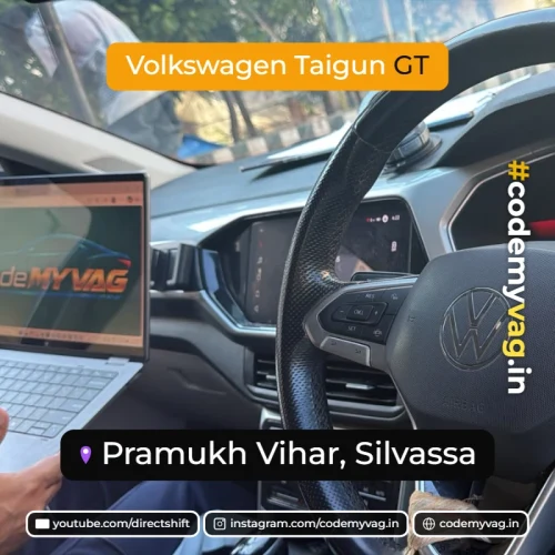 Volkswagen Taigun GT coded in Pramukh Vihar, Silvassa