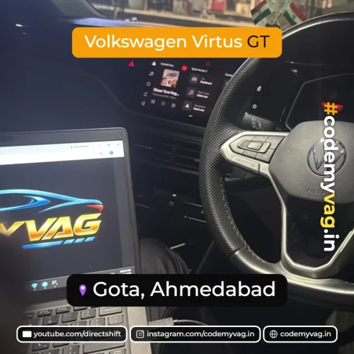 Volkswagen Virtus GT coded in Gota, Ahmedabad