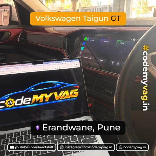 Volkswagen Taigun GT coded in Erandwane, Pune