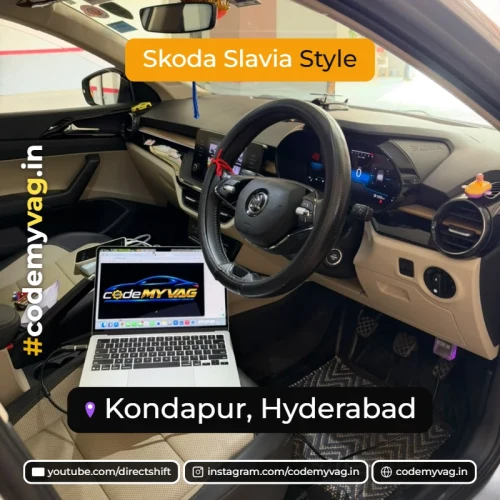 Skoda Slavia Style coded in Kondapur, Hyderabad