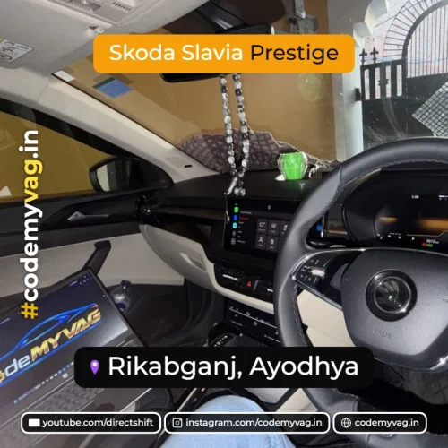 Skoda Slavia Prestige coded in Rikabganj, Ayodhya