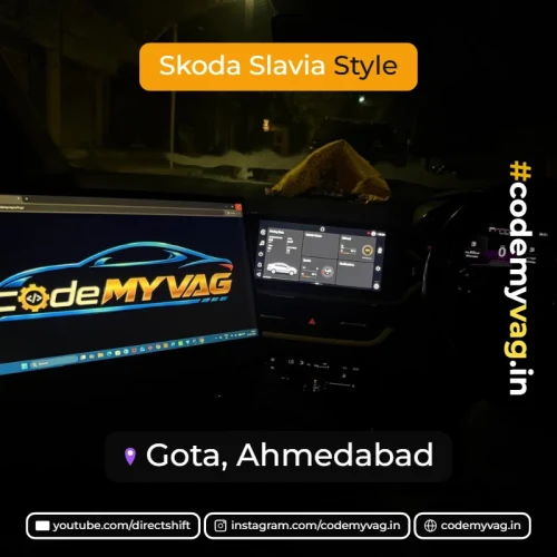 Skoda Slavia Style coded in Gota, Ahmedabad