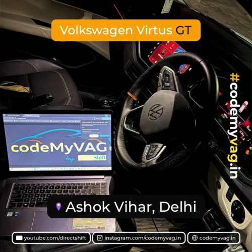 Volkswagen Virtus GT coded in Ashok Vihar, Delhi