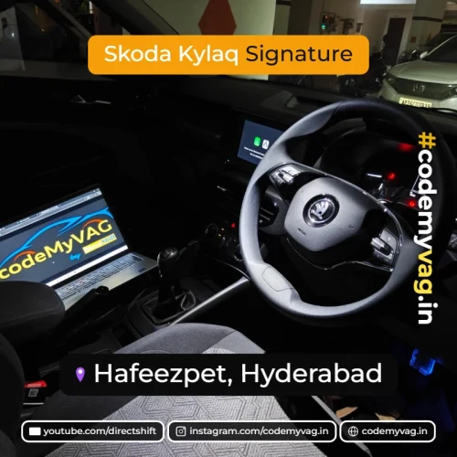 Skoda Kylaq Signature coded in Hafeezpet, Hyderabad