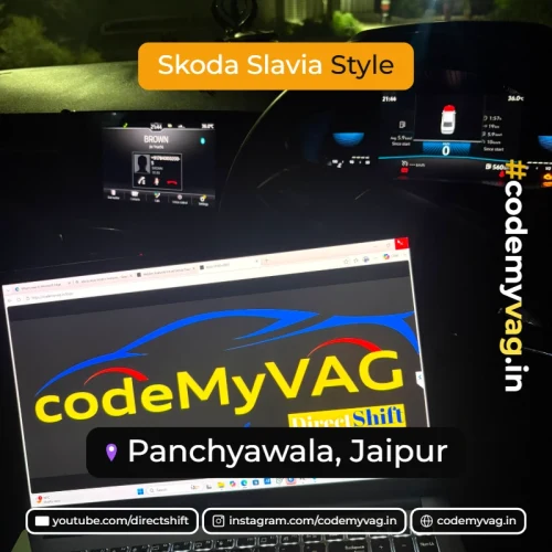Skoda Slavia Style coded in Panchyawala, Jaipur