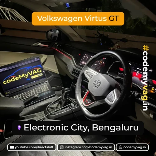Volkswagen Virtus GT coded in Electronic City, Bengaluru (Bangalore)