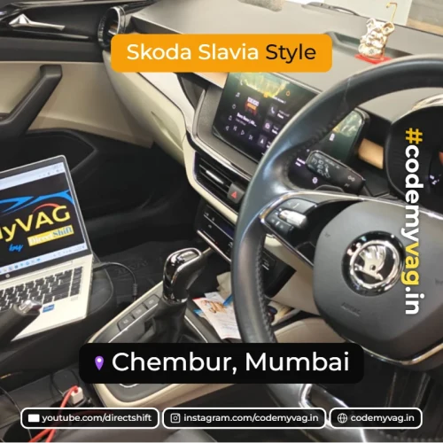 Skoda Slavia Style coded in Chembur, Mumbai