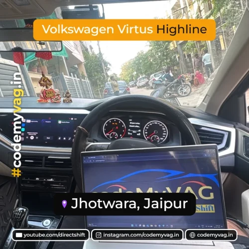 Volkswagen Virtus Highline coded in Jhotwara, Jaipur