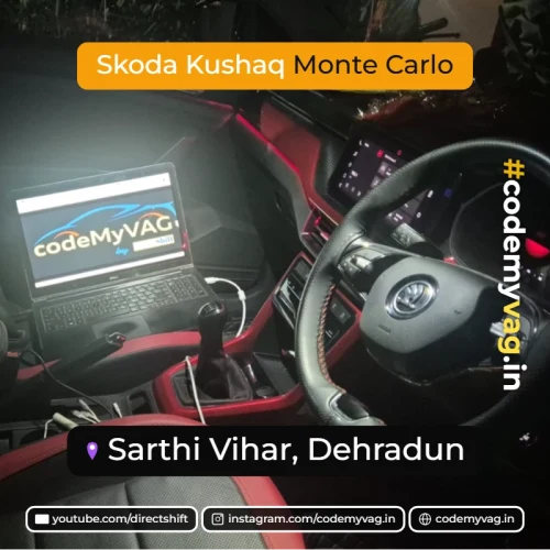 Skoda Kushaq Monte Carlo coded in Sarthi Vihar, Dehradun