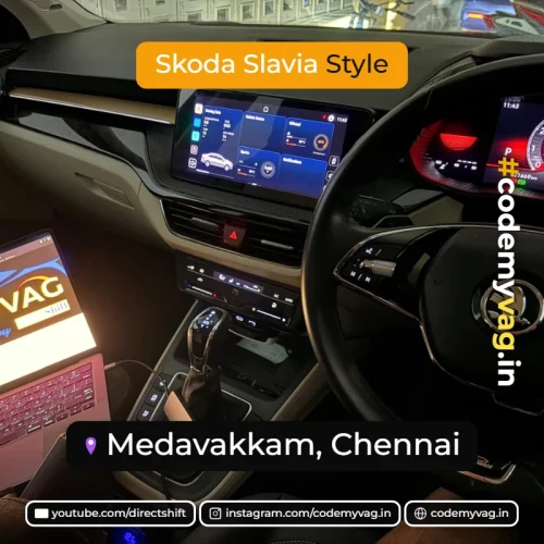 Skoda Slavia Style coded in Medavakkam, Chennai