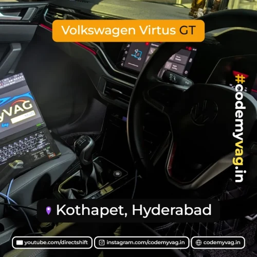 Volkswagen Virtus GT coded in Kothapet, Hyderabad