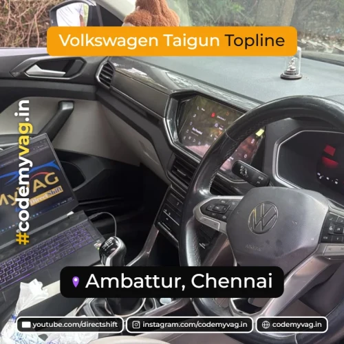 Volkswagen Taigun Topline coded in Ambattur, Chennai
