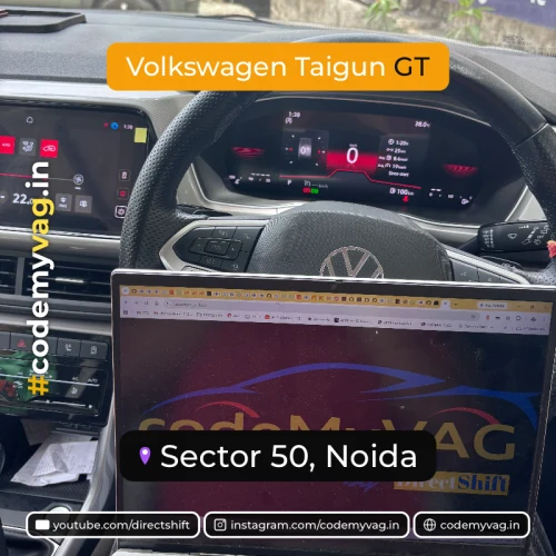 Volkswagen Taigun GT coded in Sector 50, Noida