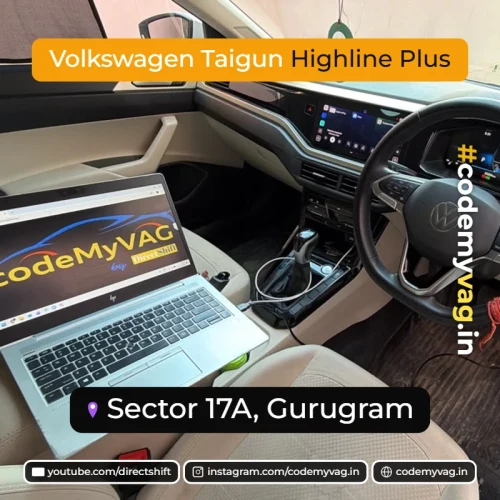 Volkswagen Taigun Highline Plus coded in Sector 17A, Gurugram (Gurgaon)