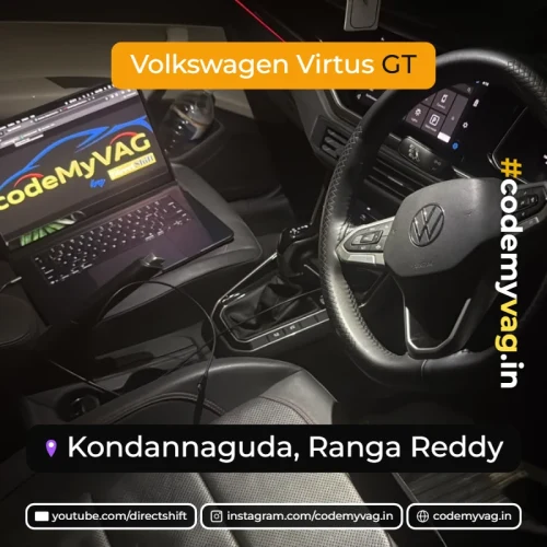 Volkswagen Virtus GT coded in Kondannaguda, Ranga Reddy
