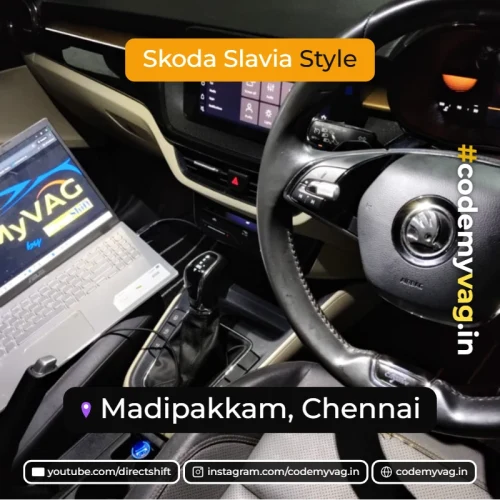 Skoda Slavia Style coded in Madipakkam, Chennai