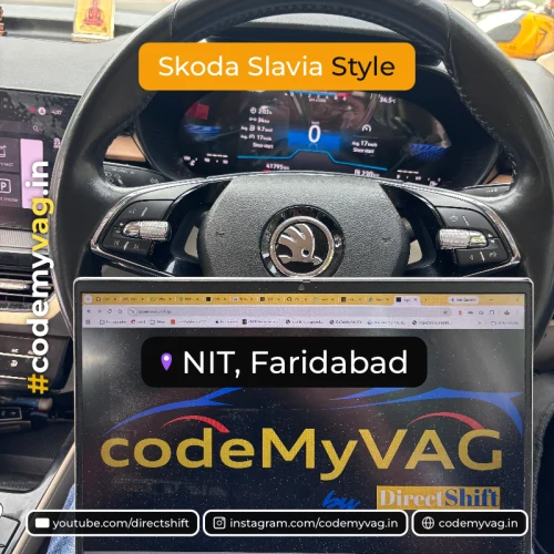 Skoda Slavia Style coded in NIT, Faridabad