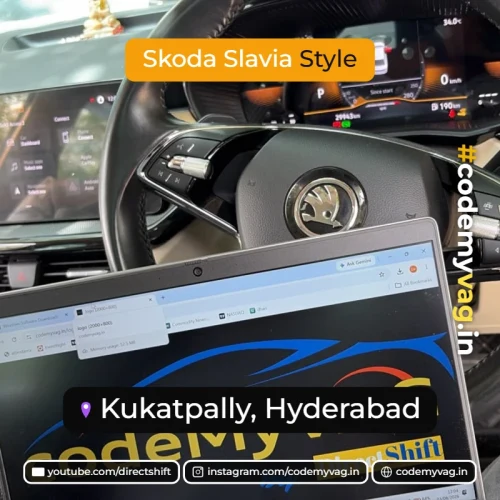 Skoda Slavia Style coded in Kukatpally, Hyderabad