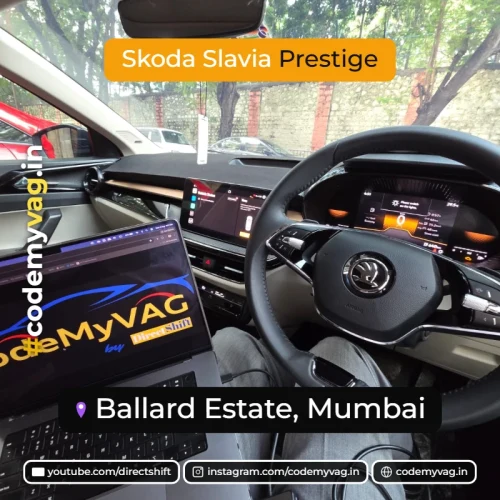 Skoda Slavia Prestige coded in Ballard Estate, Mumbai