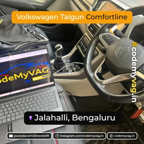 Volkswagen Taigun Comfortline coded in Jalahalli, Bengaluru (Bangalore)