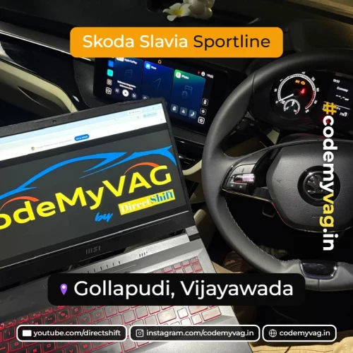 Skoda Slavia Sportline coded in Gollapudi, Vijayawada