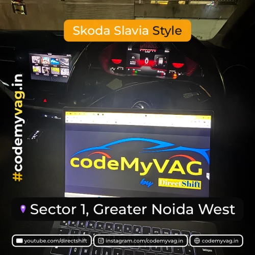 Skoda Slavia Style coded in Sector 1, Greater Noida West