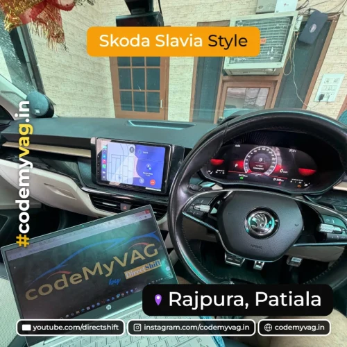 Skoda Slavia Style coded in Rajpura, Patiala