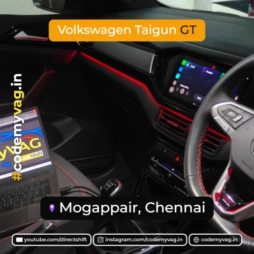 Volkswagen Taigun GT coded in Mogappair, Chennai