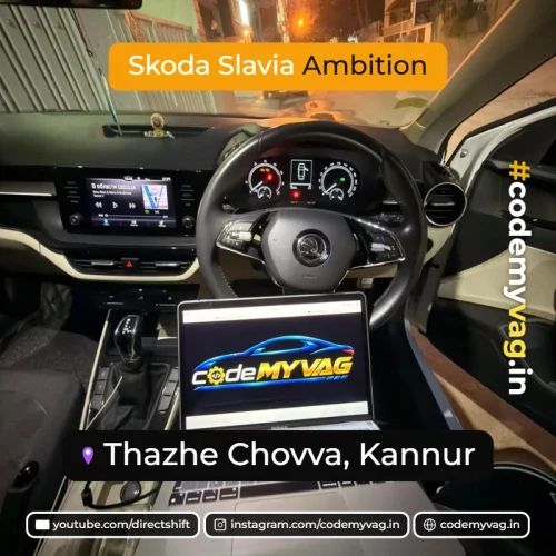 Skoda Slavia Ambition coded in Thazhe Chovva, Kannur