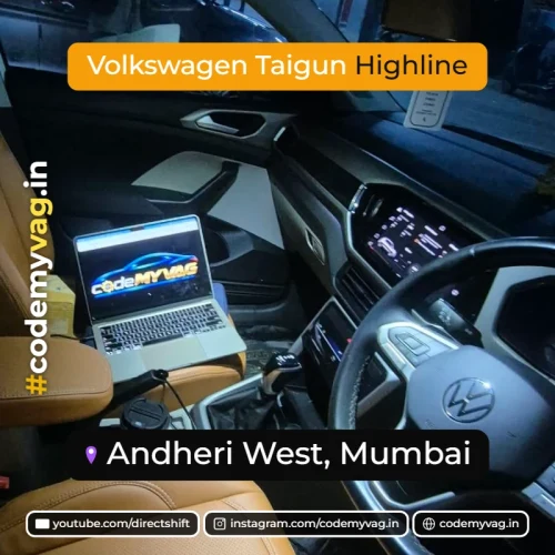 Volkswagen Taigun Highline coded in Andheri West, Mumbai